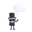 funny cartoon illusionist