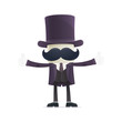 funny cartoon illusionist