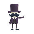 funny cartoon illusionist