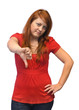 Photo: Dissatisfied young woman Dissatisfied young woman