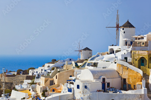 Photo: Windmill in Oia at Santorini, Greece Windmill in Oia at Santorini, Greece