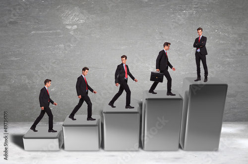Photo: business success of a business man business success of a business man