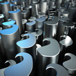 oriental symbolic motif in cylindrical shapes 3d illustration