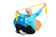 Photo: Seniorin im Fitnesscenter Seniorin im Fitnesscenter