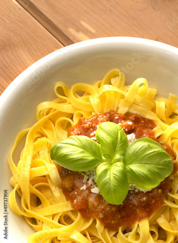 Photo: noodles with sauce noodles with sauce