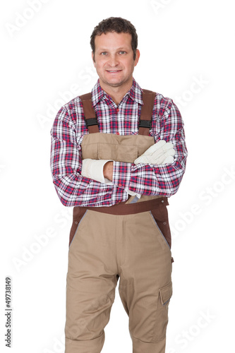 Photo: Portrait of construction worker Portrait of construction worker