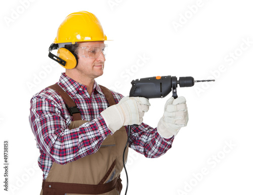 Photo: Portrait of construction worker Portrait of construction worker