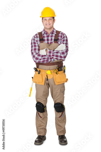 Photo: Portrait of construction worker Portrait of construction worker