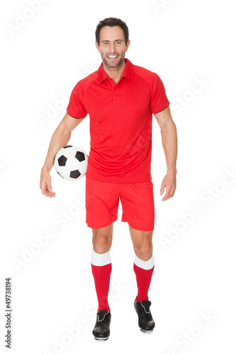 Photo: Portrait of soccer player Portrait of soccer player