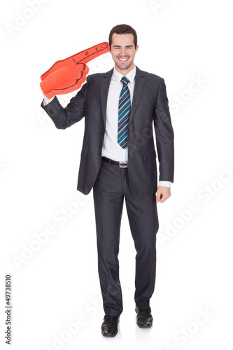 Photo: Portrait Of Excited Young Businessman Portrait Of Excited Young Businessman