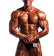 Bodybuilders posing