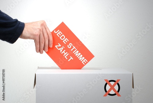 Photo: Gehen Sie wählen - Jede Stimme zählt! Gehen Sie wählen - Jede Stimme zählt!