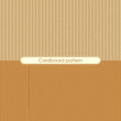 vector illustration of different cardboard texture