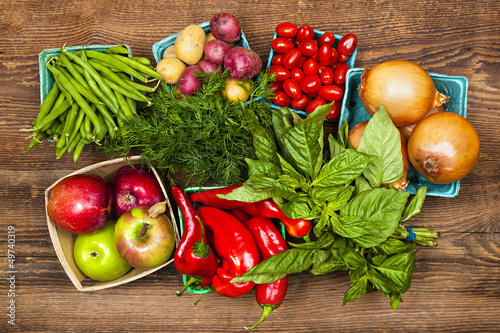 Photo: Market fruits and vegetables Market fruits and vegetables