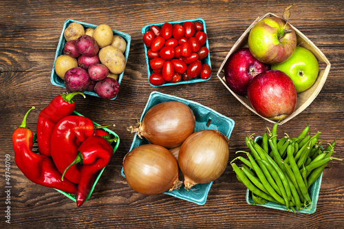 Photo: Market fruits and vegetables Market fruits and vegetables