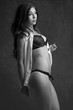 lingerie brunette