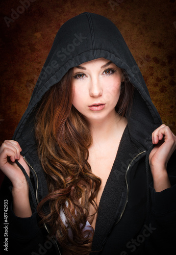 Photo: hoodie brunette hoodie brunette