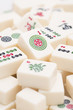 Mahjong board game pieces