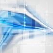 Colourful blue tech design
