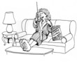 Eating cheetos while talking on phone
