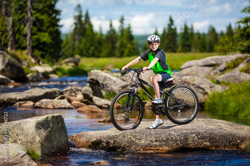 Photo: Boy biking Boy biking