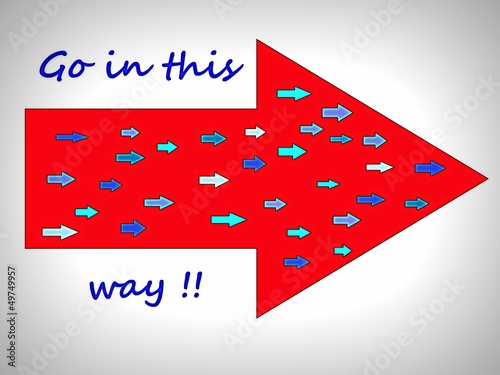 Photo: directional arrow directional arrow
