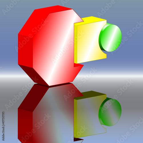 Vector: Entwicklung farbig 2 Entwicklung farbig 2