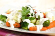 verdure miste con crema di formaggio