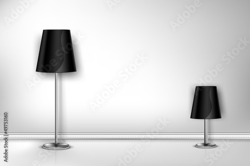 Vector: Floor Lamp two wall Floor Lamp two wall