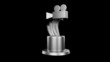 Trophy award conceptual design with alpha matte