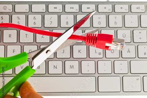 Photo: Netzwerk Kabel eines Computers Netzwerk Kabel eines Computers