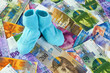 Kindersocken mit Schweizer Franken Geldscheinen