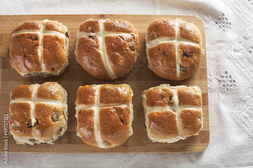 Photo: Six Hot Cross Buns Six Hot Cross Buns