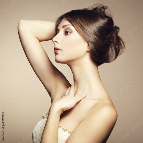 Photo: Photo of beautiful young woman. Vintage style Photo of beautiful young woman. Vintage style