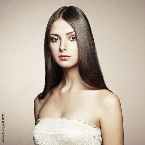 Photo: Photo of beautiful young woman. Vintage style Photo of beautiful young woman. Vintage style