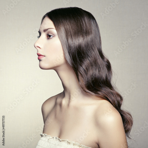 Photo: Photo of beautiful young woman. Vintage style Photo of beautiful young woman. Vintage style