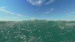 sky and water of the ocean