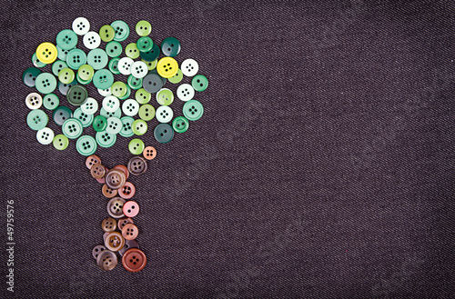 Photo: tree made of buttons tree made of buttons