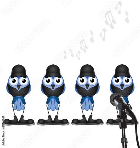 Vector: Bird manufactured boy band Bird manufactured boy band