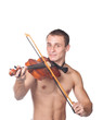 Photo: handsome guy shirtless violin player handsome guy shirtless violin player
