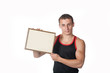 Photo: strong guy with frame strong guy with frame