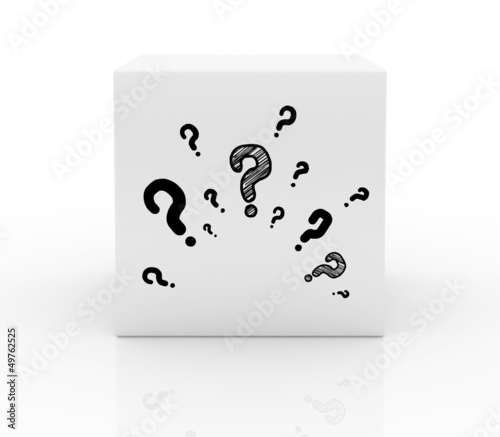 Photo: box on with question box on with question