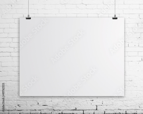 Illustration: empty poster empty poster