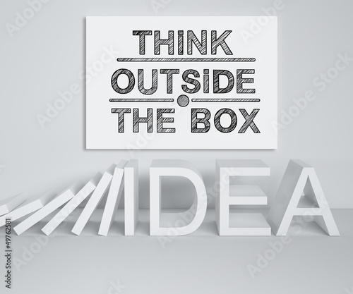 Illustration: domino word idea domino word idea
