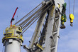 A detail of one of the world's largest mast-cranes