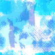Seamless background from grunge handmade blue paint smears
