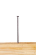 Wooden board with nails