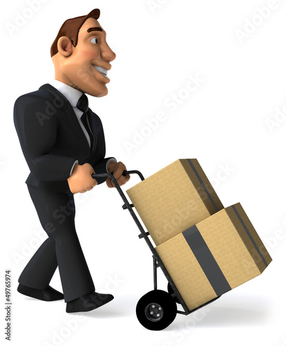 Illustration: Fun businessman Fun businessman