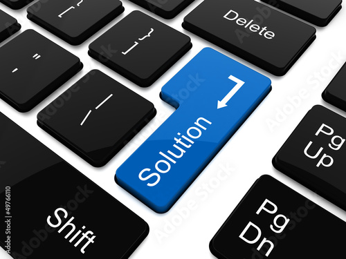 Illustration: Solution button on laptop keyboard Solution button on laptop keyboard