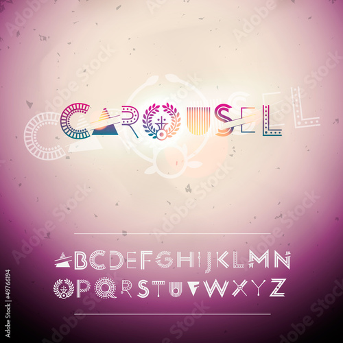 Vector: Abstract swirly creative Alphabet, vector Eps10 illustration. Abstract swirly creative Alphabet, vector Eps10 illustration.